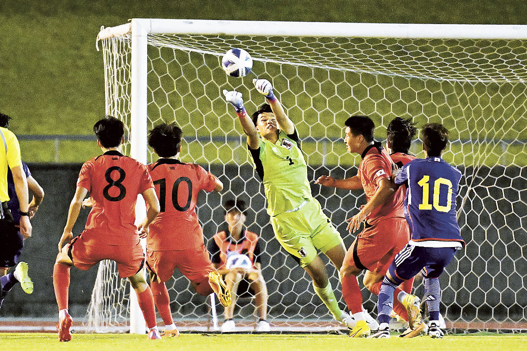 日本ユース、Ｕ－１８韓国代表に０―１ ⚽ＳＢＳ杯国際ユースサッカー