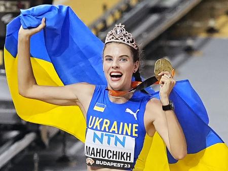 ウクライナのマフチフが初優勝 女子走り高跳び、世界陸上最終日 ...