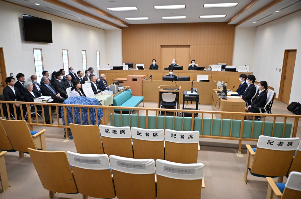 袴田巌さんの再審初公判が開かれた静岡地裁＝27日午前、静岡市葵区