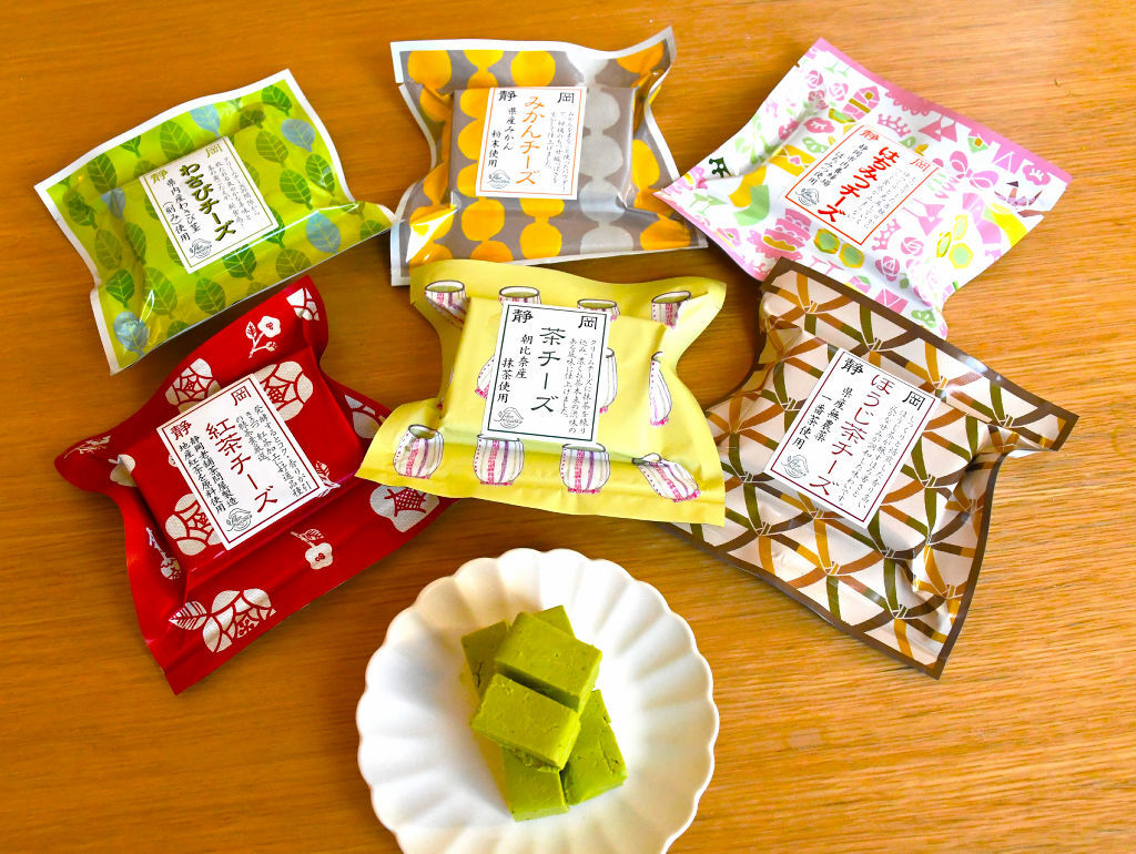 「静岡茶チーズ」をはじめ、６種のオリジナルチーズを展開する