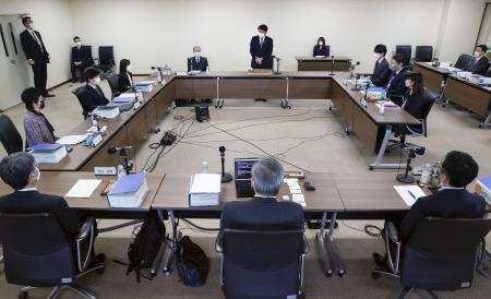 名古屋刑務所での暴行問題を巡り開かれた第三者委員会の初会合＝２０２２年１２月