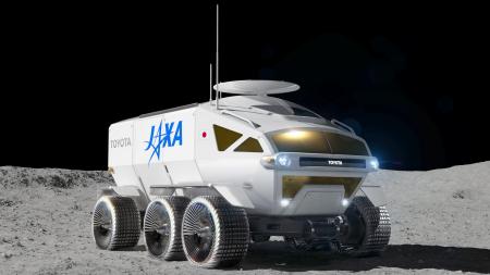 月面探査車「ルナクルーザー」のイメージ（ＪＡＸＡ・トヨタ自動車提供）