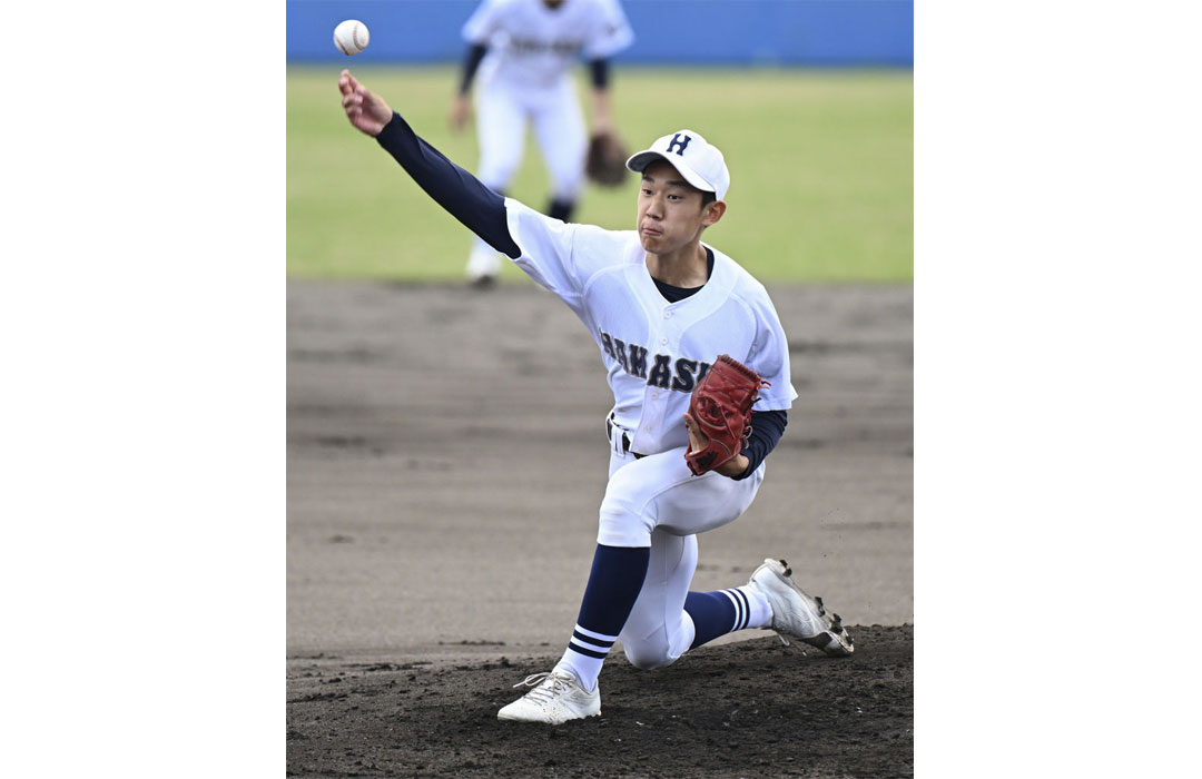⚾浜松商の新エース山口が静岡相手に1失点完投 リード守り切り5ー1