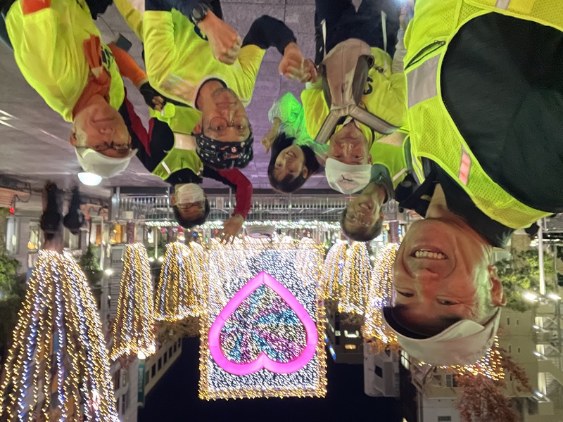 イルミ輝く師走の街中☆