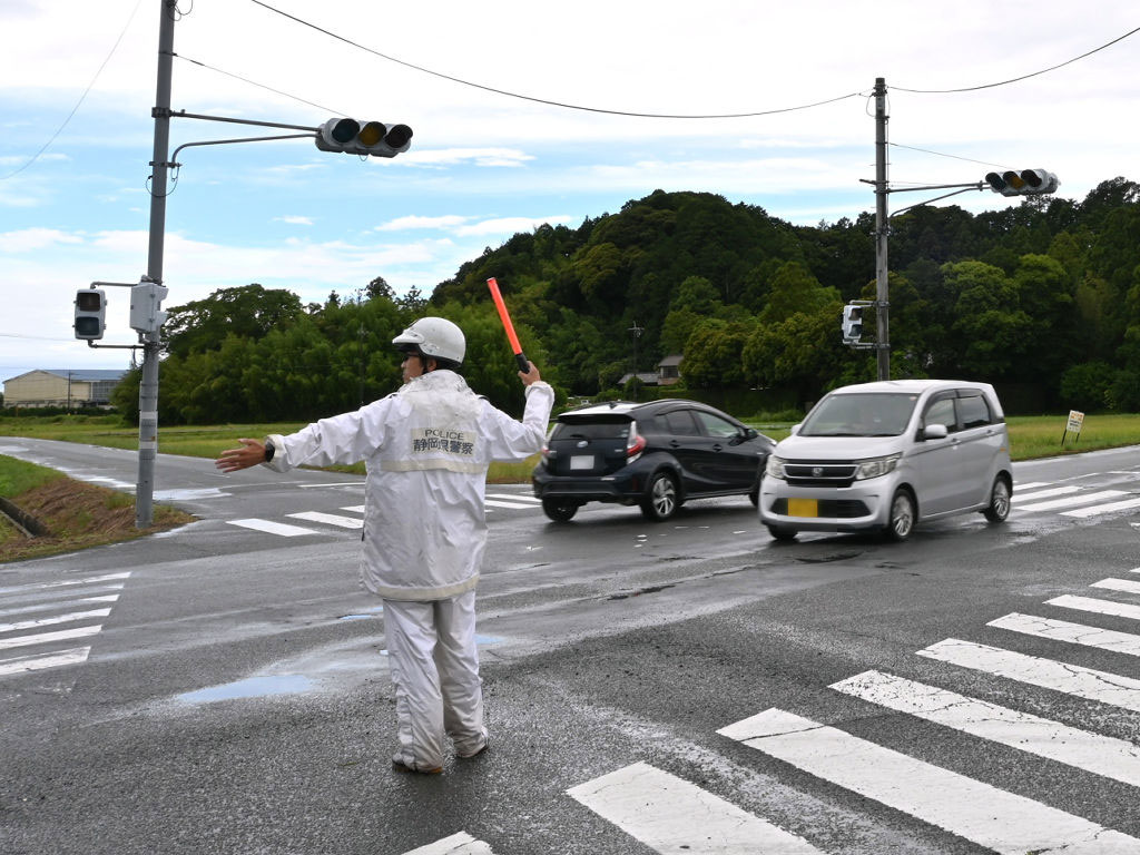 掛川市で停電4000戸以上、中山間地域では断水も発生 一部の信号が消灯
