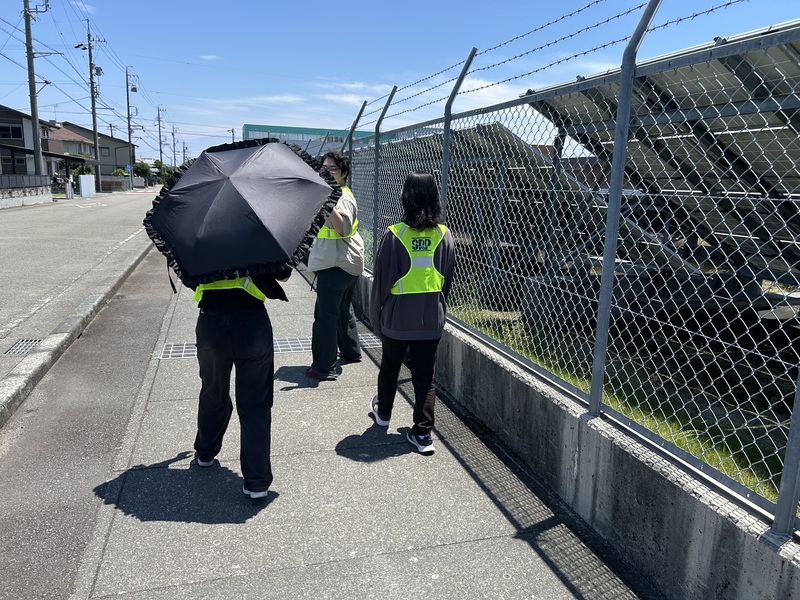 天気が良く日差しも強かったです。
