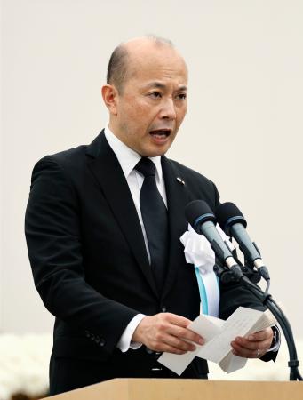 長崎市長、一部読み飛ばし 平和宣言は原稿通り｜静岡新聞DIGITAL 静岡