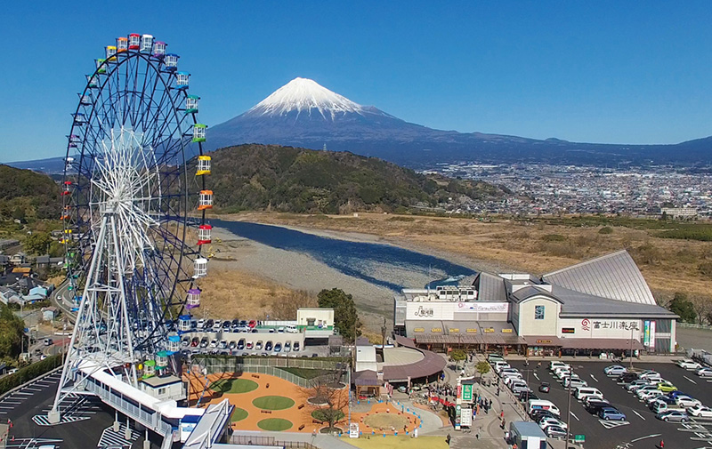 空から見た富士川楽座！