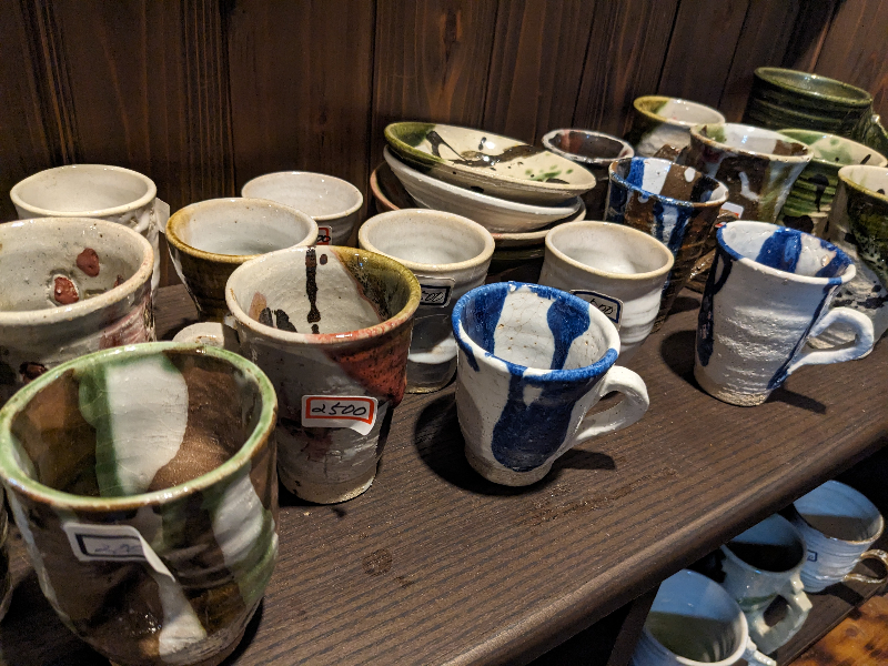 マスター手作りの器