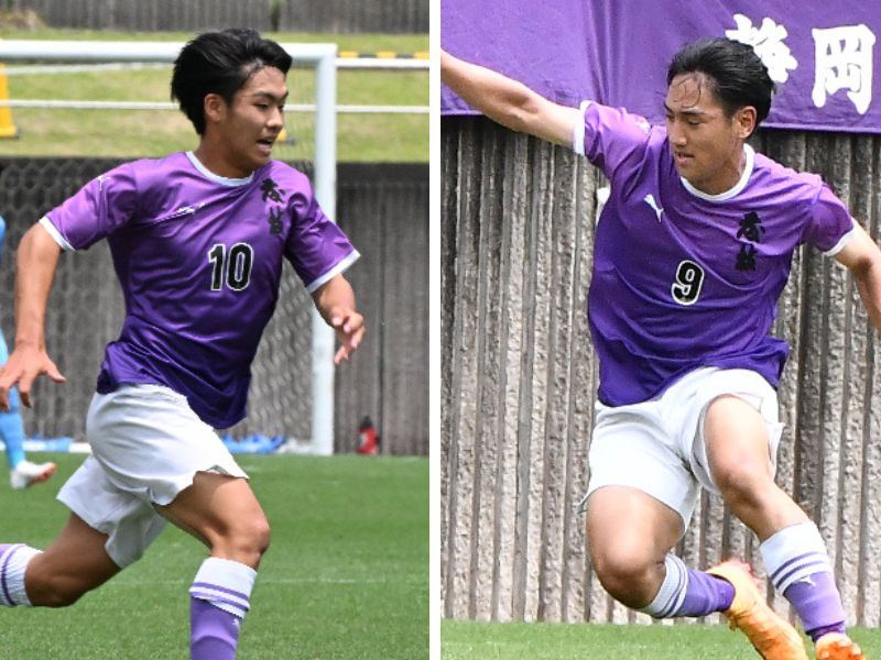 6年ぶり頂点狙う藤枝東、湯山と柳川のホットラインは静岡学園との大一