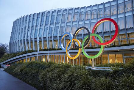 スイスのローザンヌにある国際オリンピック委員会（ＩＯＣ）本部（ロイター＝共同）
